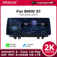 MEKEDE 2K 2400*900 Car-Play Android Auto GPS Caméra de recul Autoradio 4G LTE Android 14 Snapdragon 685 pour BMW X1 F48 2016-2017