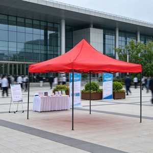 Carpa Impermeable Negra King Kong de 3x3 Metros, Carpa Plegable Ligera y Fácil de Transportar para Catering, Mercado de Pulgas y Ferias - Product Image 1
