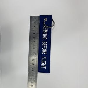 Toppa Ricamata Personalizzata Portachiavi 3D Prodotti Cinesi Portachiavi per Auto con Etichette Jet Tag Altri Portachiavi - Product Image 3