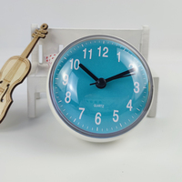 Reloj de Pared MINI Moderno de 3 Pulgadas para Baño, Personalizado de Fábrica, Material ABS, Resistente al Agua, Reloj de Ducha Resistente al Agua para Cocina