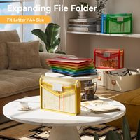 Organisateur de documents en plastique, organiseur de dossiers coloré, accessoires de bureau pour l'école, le bureau, la maison, l'hôpital