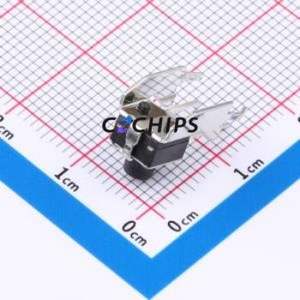 GT-TC102A-H065-L1 Tactile Switch Through hole,6.1x6.1mm Switch Single Pole Single Throw Round Button 1.6N Right Angle Insert - Product Image 2