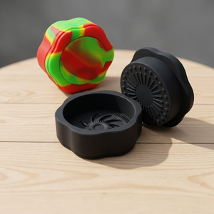 Wholesale Luminous Glow in the Dark Silicone <b>Herb</b> Grinder Custom Logo Portable Spice Grinders Tobacco <b>Smoking</b> Accessories - Product Image 4