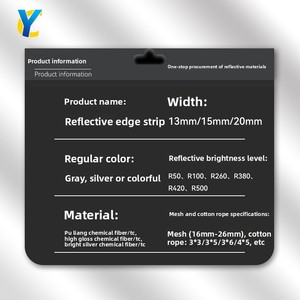 Cinta Elástica Reflectante Gris Plateado para Ribetes, Tela para Ribetes, Cinta de Poliéster y Algodón para Ropa de Esquí, Moldeado Personalizado - Product Image 5