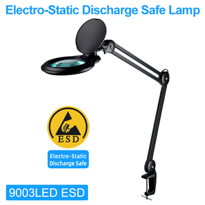 <span class=keywords><strong>Lampe</strong></span> <span class=keywords><strong>d</strong></span>'inspection électronique ESD pour <span class=keywords><strong>atelier</strong></span>, <span class=keywords><strong>lampe</strong></span> loupe ESD noire sécurisée avec bras articulés, <span class=keywords><strong>lampe</strong></span> anti-électrostatique - Product Image 4