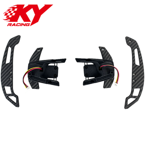 แป้นเปลี่ยนเกียร์คาร์บอนไฟเบอร์แบบแม่เหล็ก สำหรับรถยนต์ Volkswagen VW Golf Mk7 Mk7.5 R 7R GTI GTD GTE TSI Polo Tiguan Jetta GLI Scirocco - Product Image 1