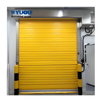 Porte rapide hermétique en PVC personnalisée pour congélateur, porte à volets automatiques pour entrepôt frigorifique industriel