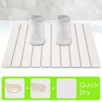 Tapis de séchage pliable et lavable en terre de diatomée, antidérapant, design moderne, pour animaux de compagnie, directement de l'usine