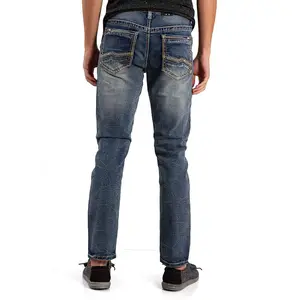 Pantalones <span class=keywords><strong>vaqueros</strong></span> ajustados para <span class=keywords><strong>hombre</strong></span>, Jeans elásticos de alta calidad, <span class=keywords><strong>oferta</strong></span> de fábrica, 2023 - Product Image 2