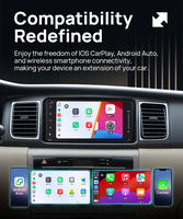 Autoradio universel 7 pouces pour Toyota Terios Corolla Camry RAV4 Android 15, Carplay sans fil, Android Auto, écran tactile