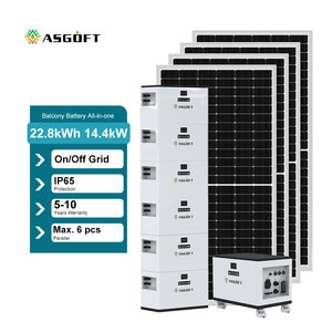 Batterie solaire LiFePO4 tout-en-un avec onduleur solaire hybride intégré 3,8 kWh, stockage d'énergie domestique, batterie lithium pour balcon, CAN IP54 - Product Image 2