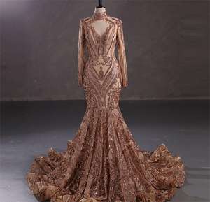 Vestido de noche ajustado con lentejuelas para mujer, falda tutú con cuello en V, vestido de fiesta de graduación, Espalda descubierta, vendaje cruzado, novedad - Product Image 4