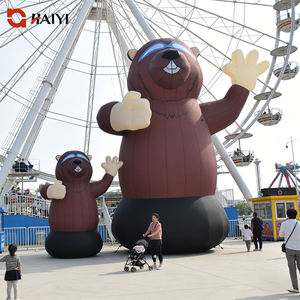 Mascota inflable gigante de hámster de dibujos animados, modelo publicitario inflable de PVC impermeable para decoración de eventos comerciales - Product Image 1