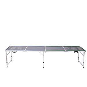 Commercio all'ingrosso all'aperto pranzo birra Pong <span class=keywords><strong>tavolo</strong></span> BBQ spiaggia giardino raccolta <span class=keywords><strong>gambe</strong></span> regolabili 240x60 MDF Top pieghevole uso commerciale personalizzato - Product Image 1