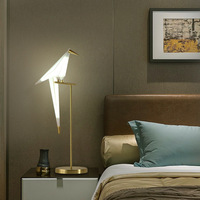 Hôtel Acrylique Unique Oiseau LED Veilleuses Nouvelle Lampe De Table LED Moderne Pour Salon Chambre Décoratif