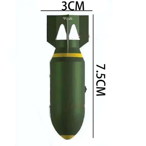 Porte-clés Missile Imprimé en 3D Transfrontalier, Ensemble de 3 Pièces d'Artisanat, Ornements, Cadeaux, Jouets Tendance, Jouets de Simulation Créatifs - Product Image 2