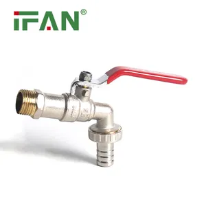 IFAN Factory Wholesale High Quality 1/2"-1" Brass Bibcock Water Tap Bibcock