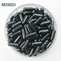 ANXINE Capsules végétales végétaliennes transparentes vertes en pullulan, tailles 00, 0, 1, 2, pour compléments alimentaires