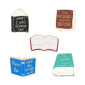 Broche en métal pour vêtements, chapeau, <span class=keywords><strong>livre</strong></span>, broche en émail personnalisée pour <span class=keywords><strong>livre</strong></span>, broches pour <span class=keywords><strong>livre</strong></span> - Product Image 4