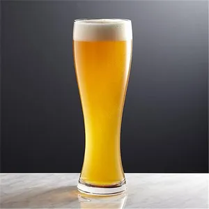 Tasse en verre à bière fabriquée à la main tasse à bière en verre d'allemagne verre à bière pilsner à vendre