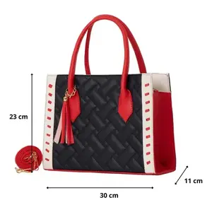Bolso de Lujo para Mujer Fana Catalina M3865 con Hermosos Colores Tommy y Cadena, Decoraciones de Diamantes y Perlas, Asa Única y Solapa Abierta - Product Image 4