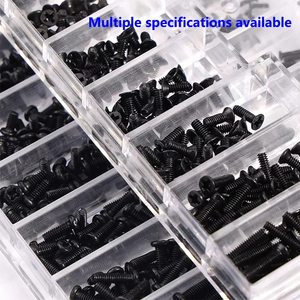 M1.2 M1.4 M2 Phillips cabeza plana avellanada acero al carbono pequeño Mini juego de tornillos ordenador portátil Kit de tornillos para ordenador portátil - Product Image 3