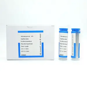 Micro-hematocrit 75 Mét Hematocrit máu thủy tinh mao mạch ống cho collation sử dụng