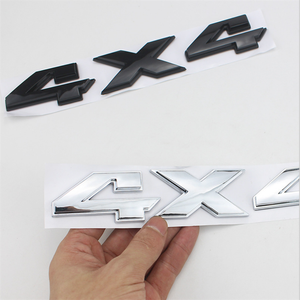 <span class=keywords><strong>4x4</strong></span> ABS plástico cromado negro vehículo coche letra placa de identificación pegatina coche insignia emblema - Product Image 6