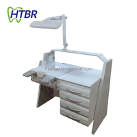 Système d'extraction de poussière pour table de travail de 1,2 m avec lampe loupe, table de technicien, poste de travail de laboratoire dentaire