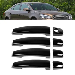 ABS Carbon Fiber Style Door Handle Cover Stickers With Smart Auto Lock Holes Car Exterior Accessories For Buick Lacrosse