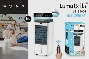 Enfriador de Aire Frío LumaBella, Capacidad de 5L, 75W, Control Remoto, Ventilador de Aire Acondicionado, LB-69001 - Product Image 2