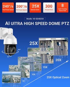 SD49825XB-HNR OEM 4k 8MP 16X 25x Zoom quang học Starlight IR 100m wizsense tự động theo dõi mạng ngoài trời PTZ máy ảnh - Product Image 3