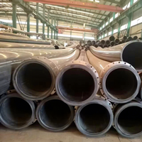 Tuyau en UHMWPE résistant à l'usure, tube en polyéthylène à très haut poids moléculaire pour le transport de boues et de résidus miniers