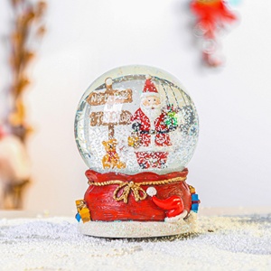 Noël père noël avec cadeaux et enseigne verre eau neige globes décoration de la maison Offre Spéciale table - Product Image 6