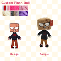 Peluche de 15 cm avec vêtements personnalisés, jouets en peluche personnalisés avec voix, jouets en peluche doux, peluche personnalisée, conception de peluche d'anime
