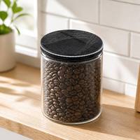 Fermetures en bois sur mesure avec logo personnalisé, couvercles en bois noir avec joint en silicone hermétique pour bocaux en verre et emballages alimentaires