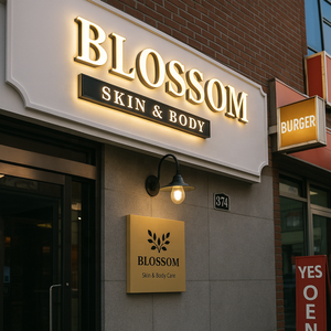 Panneau d'affichage à LED volant en acrylique personnalisé avec lettres rétroéclairé Panneau personnalisé pour entreprise et décoration de vitrine - Product Image 6