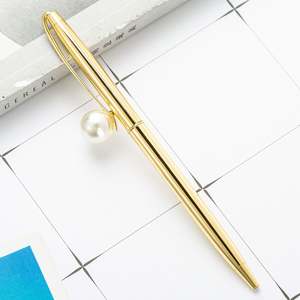 Bolígrafo de Metal con Clip y Perla Multicolor de Alta Calidad, Bolígrafos Promocionales Bonitos con Logotipo Personalizado para Regalos - Product Image 6