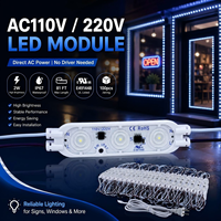 Module d'enseigne LED SMD2835 Bond Factory pour vitrine, AC110V / 220V 2W, haute luminosité, pour enseigne de bureau, boîte lumineuse publicitaire