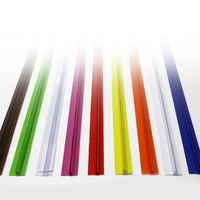 Meilleure vente Supermarché Au Détail En Plastique Pvc Acrylique Étiquette Étiquette Adhésif Bande De Données Prix Titulaire Pour Étagères En Verre