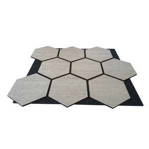 Shengtai, precio de productor, Nogal Negro hexagonales de paneles acústicos, tablero de revestimiento decorativo Akupanel de MDF, <span class=keywords><strong>aislador</strong></span> de sonido - Product Image 5
