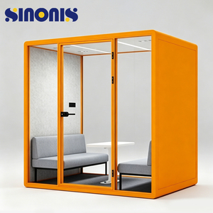 Cabina Insonorizada Móvil Personalizada Sinonis, Moderna, con Ruedas, para Espacio de Trabajo Flexible y Oficina Compartida - Product Image 6