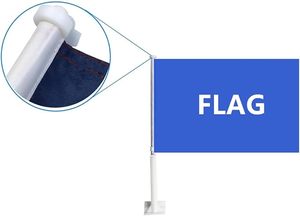 Drapeau de voiture personnalisé double face pour la <span class=keywords><strong>Tunisie</strong></span>, idéal pour les tournois sportifs, les défilés urbains et les jours nationaux - Product Image 3