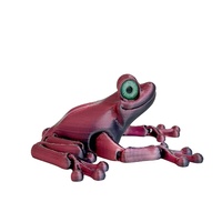 Penjualan Panas Mainan Katak Cetak 3D Mainan Katak yang Dapat Diputar dengan Sendi Bergerak Figur Aksi Hadiah untuk Dewasa Mainan Fidget untuk Autisme ADHD