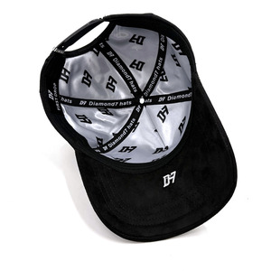 3D Embroider <strong>Gorras</strong> Metallic Tags Cotton Suede Visor <strong>Gamuza</strong> Satin Lining Brand Tube Rhinestone Diamond Customize Baseball Caps - Product Image 6