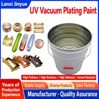 Peinture de placage sous vide UV, revêtement durcissable aux UV, peinture de métallisation sous vide, couche de finition transparente haute brillance, apprêt