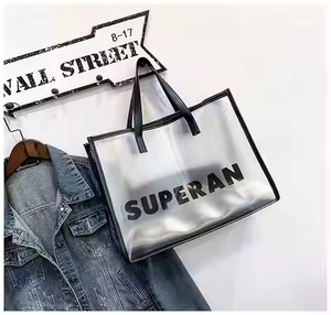 Sac à main de voyage de sport en plein air pour femmes, en PVC transparent, avec fermeture à boucle, logo personnalisé, luxe - Product Image 6