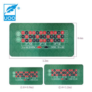 UOO <span class=keywords><strong>Roulette</strong></span> en caoutchouc personnalisée en usine <span class=keywords><strong>Tapis</strong></span> de <span class=keywords><strong>jeu</strong></span> de table de poker européen - Product Image 2