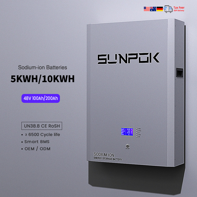 Sodium Ion New a  Grade Battery Sunpok Sodium-ion Batteries 18650 Large Cylindrical Cell Sodium Ion Energy Storage Battery