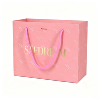 Sacs cadeaux en papier euro imprimés personnalisés avec logo, poignées en ruban de luxe, emballage boutique